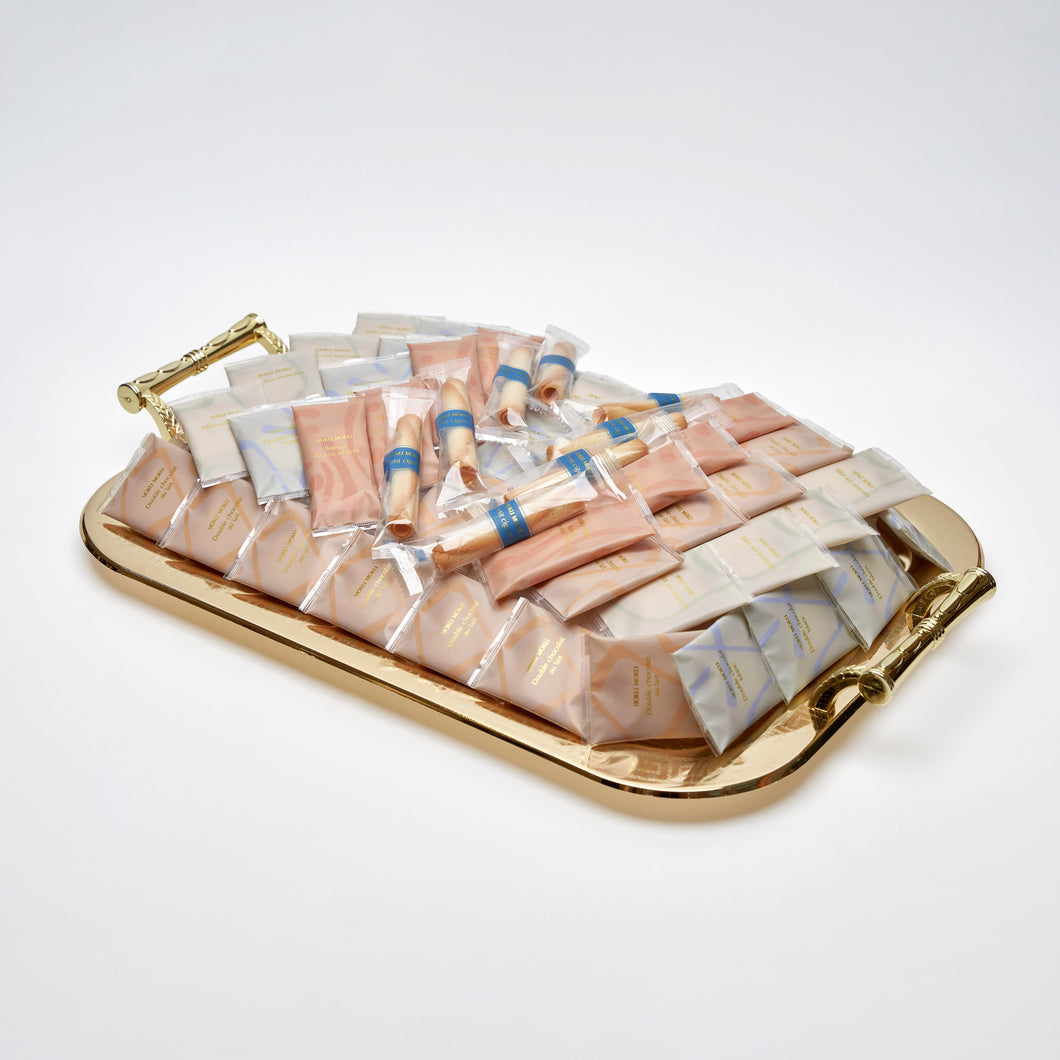 Golden Rectangle Tray Small - 45pcs