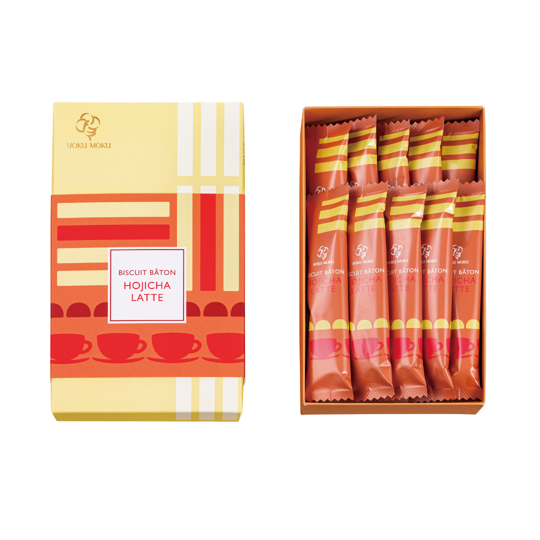Biscuit Baton Hojicha Latte
