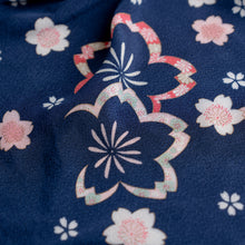 Load image into Gallery viewer, Furoshiki-Sakura Dark Blue.
